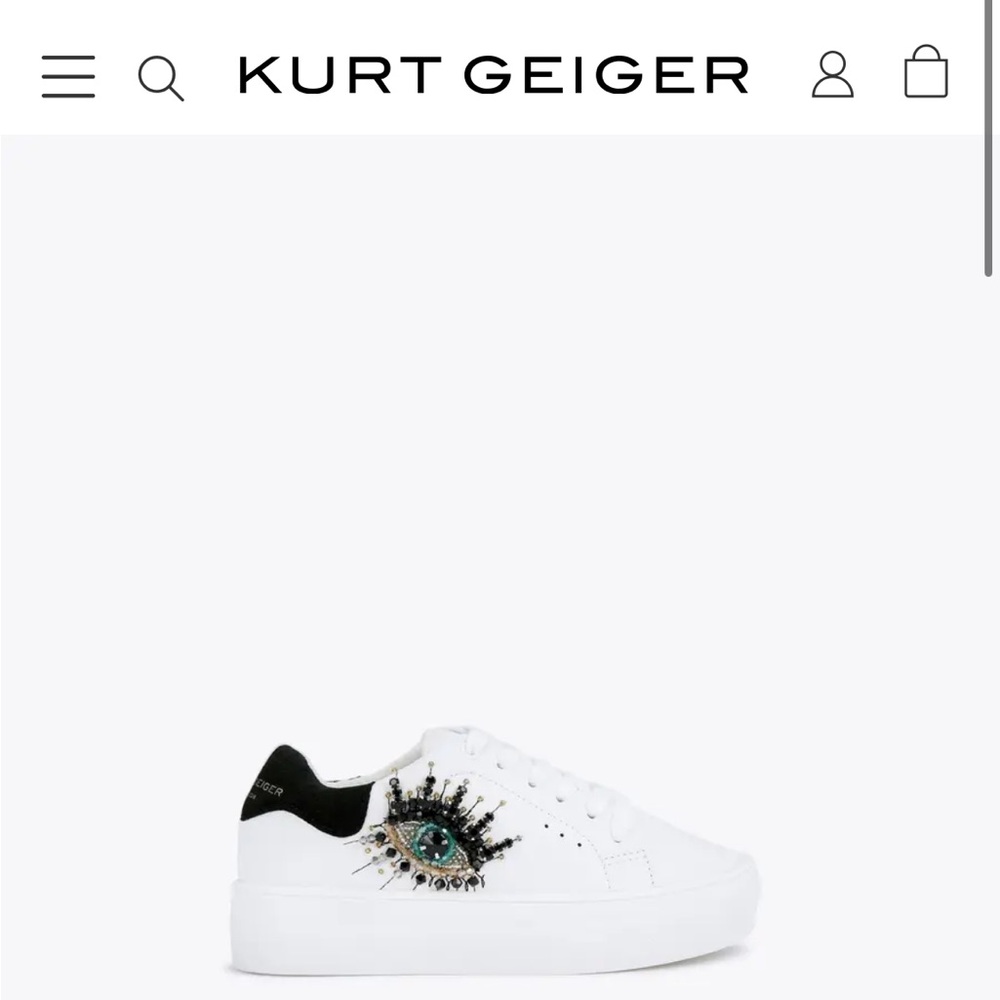 Kurt Geiger London sneakers with evil eye detailing